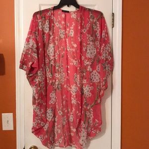 Pink Floral Kimono 🌸